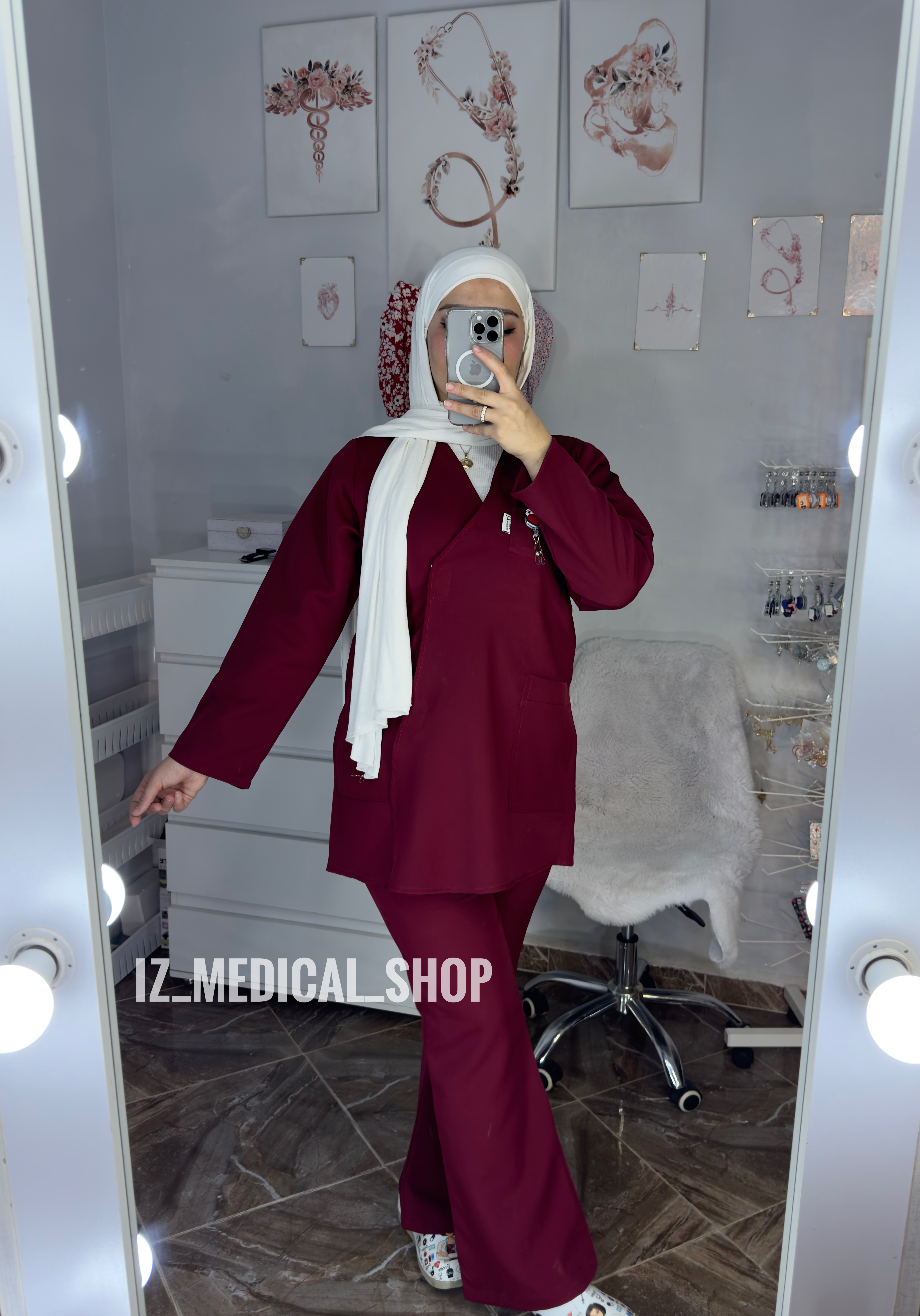 Cropped Faux leather Jacket